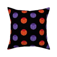 orange and purple dots 