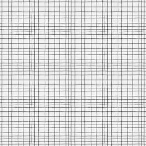 Hand-drawn grid lines dark gray on off-white small scale