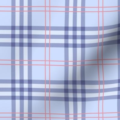 Fall Plaid - Pattern Fabric Light Blue, Dark BLue, Pink, Red - LAD20 - Winter Plaid, Spring Plaid, Summer Plaid