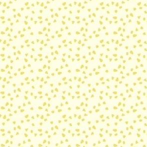 Pansy Dots - Pale Yellow - Small