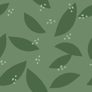Bold Minimalist Leaves - Large