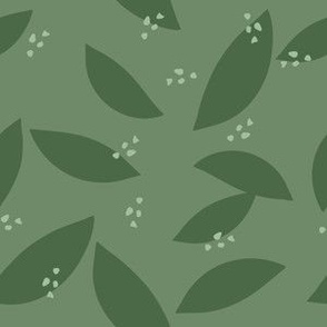 Bold Minimalist Leaves - Medium