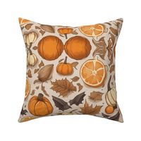 Fall Pumpkin Fabric Pattern