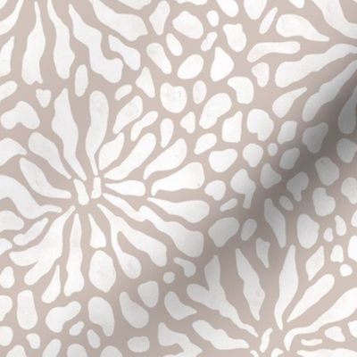 abstract boho garden small - modern neutrals II - abstract neutral botanical wallpaper