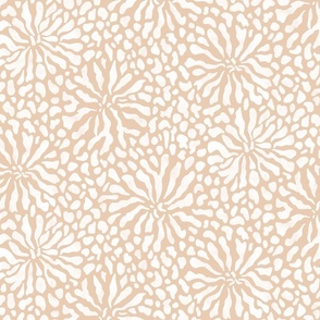 abstract boho garden small - modern neutrals IV - abstract neutral botanical wallpaper