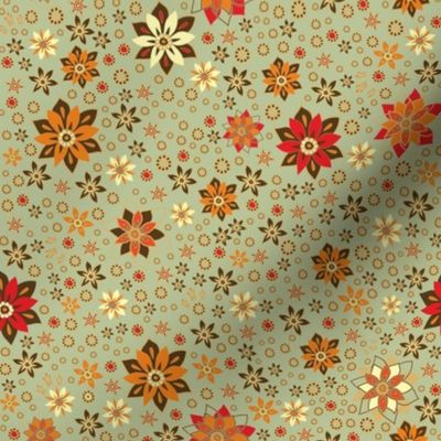 Indian floral pattern&Star anise