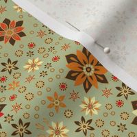 Indian floral pattern&Star anise