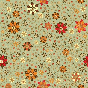 Indian floral pattern&Star anise