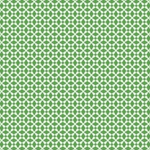 Christmas Bud 4 - Bright green and white modern geometric pattern