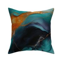 Large Scale teal abstract 