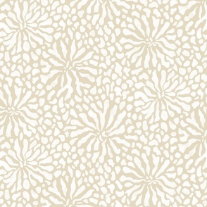 abstract boho garden small - modern neutrals VI - abstract neutral botanical wallpaper