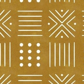 mud cloth 10 - mustard