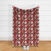 Christmas Floral//Red - Large