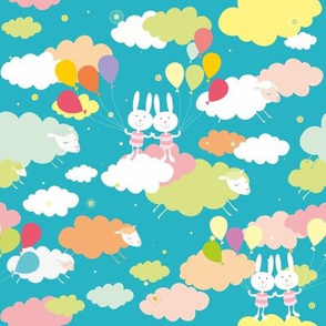 Rabbits in the sky