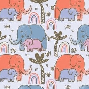 Safari elephants intangible palette 4in