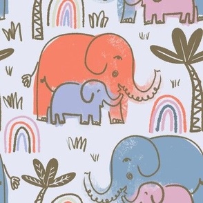 Safari elephants intangible palette 8in