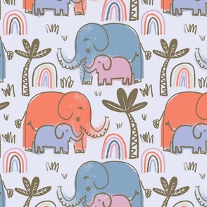 Safari elephants intangible palette 12in