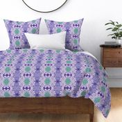 Damask Effect in Lavender - Matisse-like Medallions