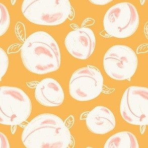 [L] Juicy Yummy Peaches in Yellow and Pink - Chalk Art | #P230601
