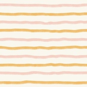 [L] Chalky Organic Stripes in Pastel Cream and Yellow | #P230621