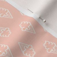 Chalky Yummy Ice Cream Cones - Diamond Repeat - Cute Pink | #P230631