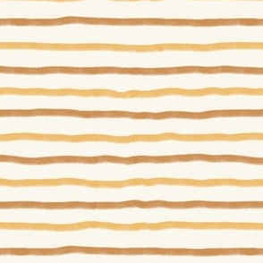 Chalky Organic Stripes in Neutral brown and yellow | #P230622