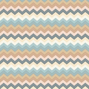 Southwestern Quillwork Chevron- Western Tribal- Native American Embroidery- Rockies Adventure- Teal Pink Terracotta Golden Oak Eggshell Midnight - Small Scale