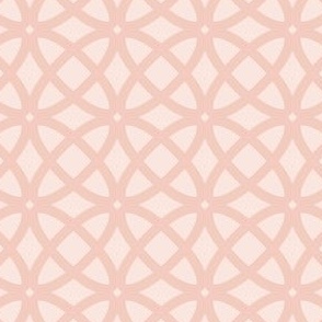 Chic Geometric Lattice on Pink Background