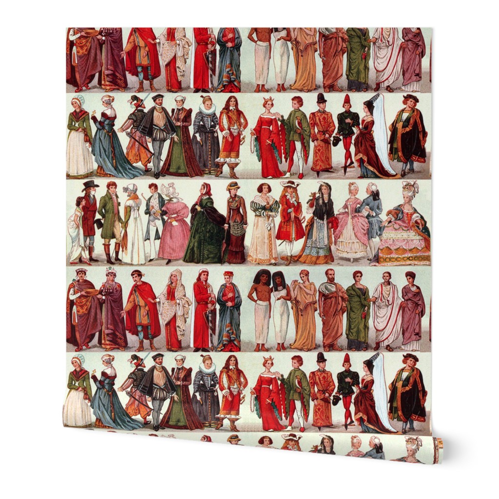 Wall paper (Large) Historic Fashion