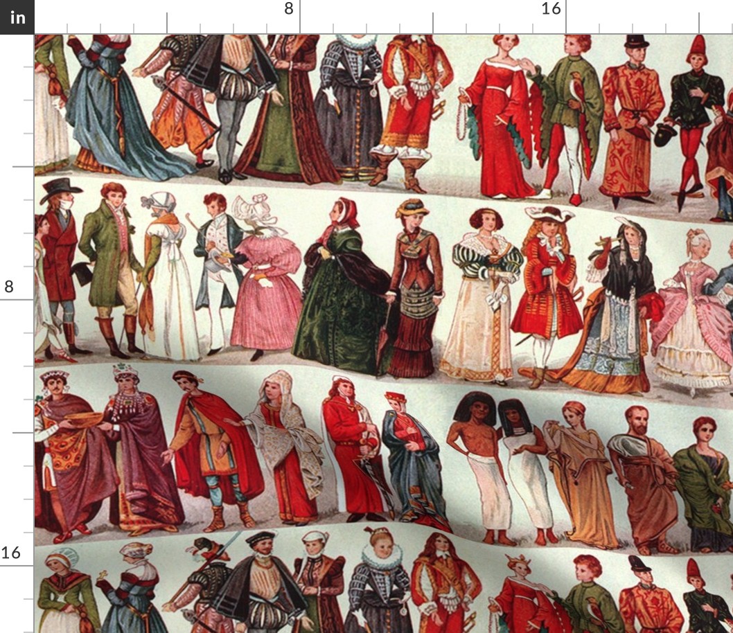 Wall paper (Large) Historic Fashion