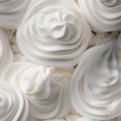 Sweet and round whipped cream (large size)
