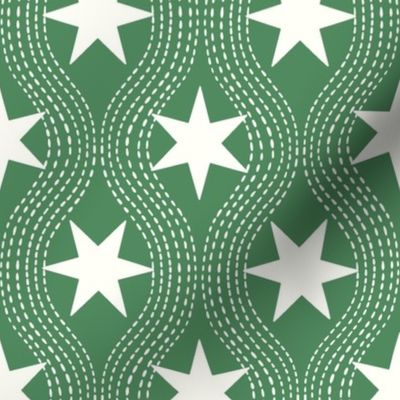 star ogee/Christmas green