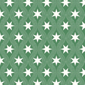 star ogee/Christmas green