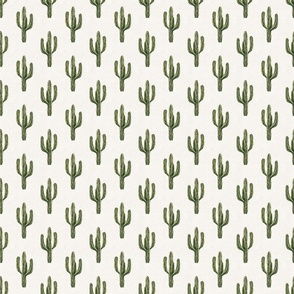 Watercolor Saguaro Desert Cactus 3 inch