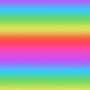  Bright 80s Electric Rainbow Ombré Stripes - Ditsy Scale - Horizontal Ombre Bold Bright Gradient