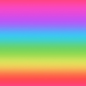  Bright 80s Electric Rainbow Ombré Stripes - Medium Scale - Horizontal Ombre Bold Bright Gradient