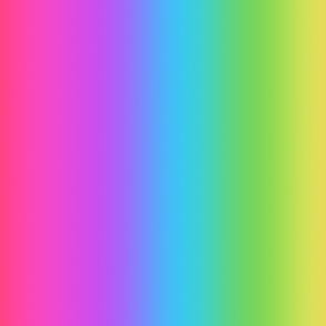  Bright 80s Electric Rainbow Ombré Stripes - Large Scale - Vertical Ombre Bold Bright Gradient