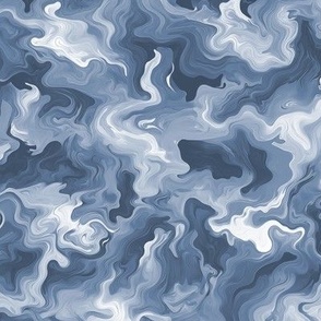 Coastal Blue brushstrokes v.1 