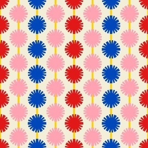 Pom Pom Stripes // medium print // Multicolored