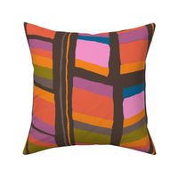 Large Organic Chevron Bold REtro colors