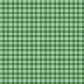 Fruit and Floral Gingham Green