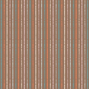 Vintage summer stripes on brown