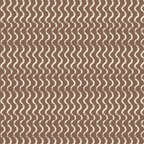 Vertical wavy stripe, pastel brown