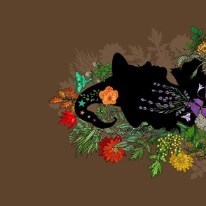 The Witch's Garden Silhouette (Brown)   