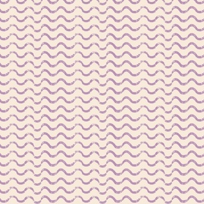 Horizontal waves, wavy stripes, lilac on neutral