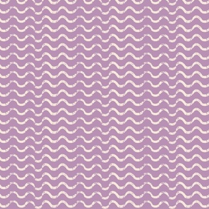 Horizontal waves, wavy stripes, lilac