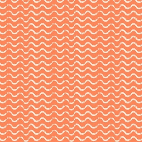 Coral, horizontal waves, wavy stripes