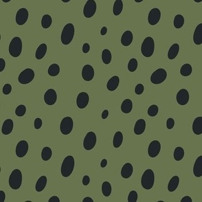 Jaguar Dots - Green, Abstract Animal Print