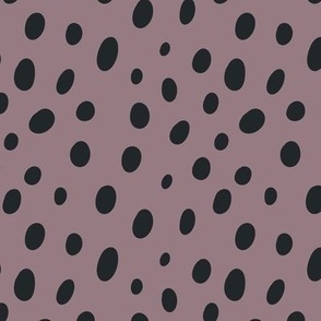 Jaguar Dots - Mauve Purple, Abstract Animal Print