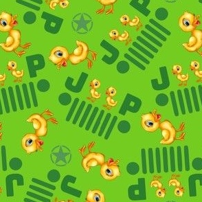 Duck Duck Jeep Word Green